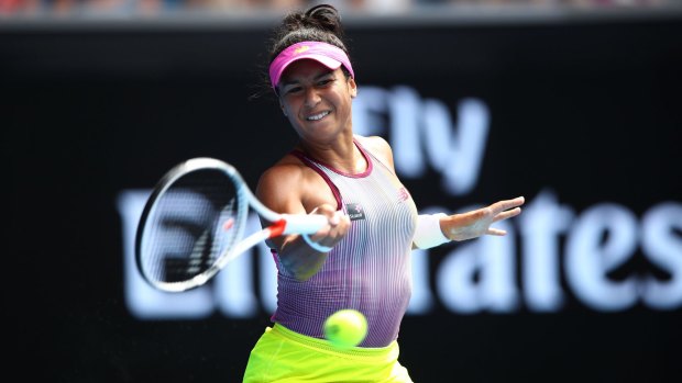 Briton Heather Watson was too strong for Sam Stosur on Margaret Court Arena on Tuesday.