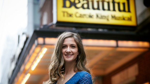 Beautiful role: Esther Hannaford plays Carole King in the Australian version of the hit Broadway musical.