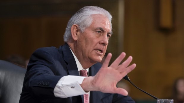 Trump's Secretary of State Rex Tillerson has compared Beijing's actions in the South China Sea to Russia's annexation of Crimea.
