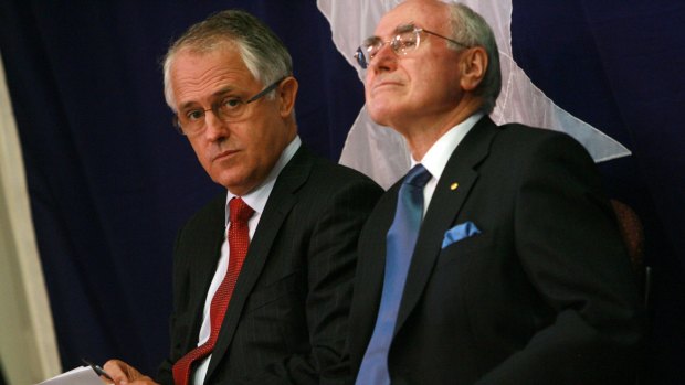 Malcolm Turnbull and John Howard in 2009.