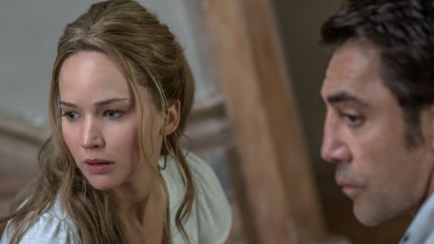 Jennifer Lawrence has a telling foil in Javier Bardem in the film 'Mother!'. 