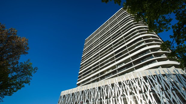 At 27-storeys the Wayfarer development in Belconnen is considered a high rise tower in Canberra.