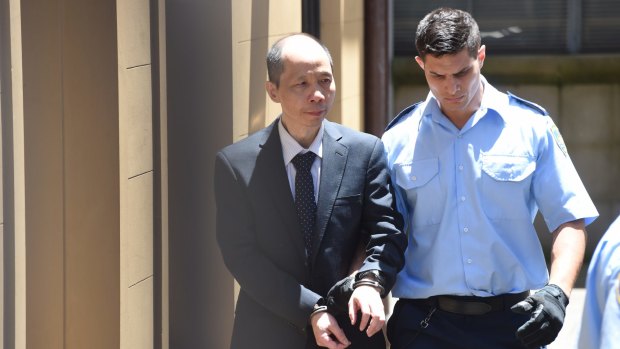 Robert Xie leaves court after the jury was discharged.