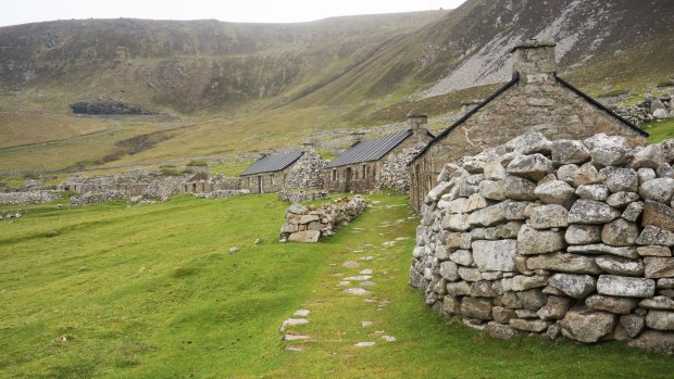 The deserted village on the main island of Hirta.