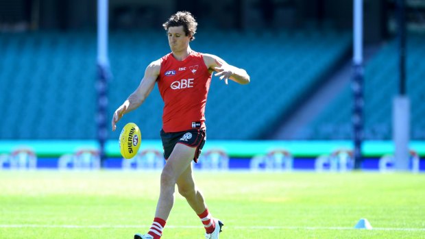 Dumped: The Swans elected to omit Kurt Tippett from their team to meet Essendon.