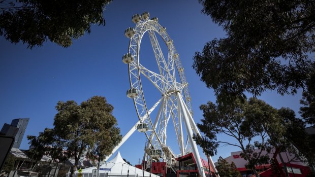 The Melbourne Star Observation Wheel on Monday.