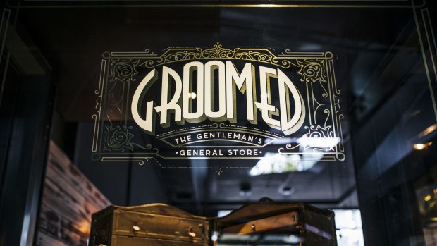 New barber and 'gentleman's store', Groomed in the Ori building on Londsdale St.