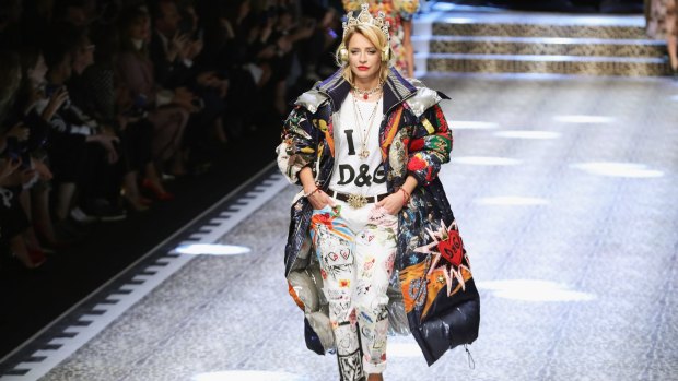 A model walks the runway at the Dolce & Gabbana.Zunino Celotto/Getty Images)