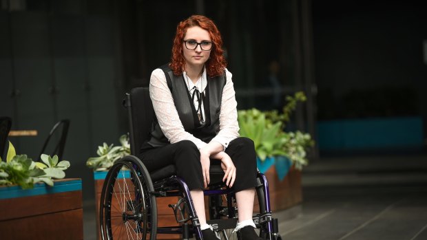 Chrissy Thompson was refused a lift by an Uber driver who said her wheelchair wouldn't fit in his car.