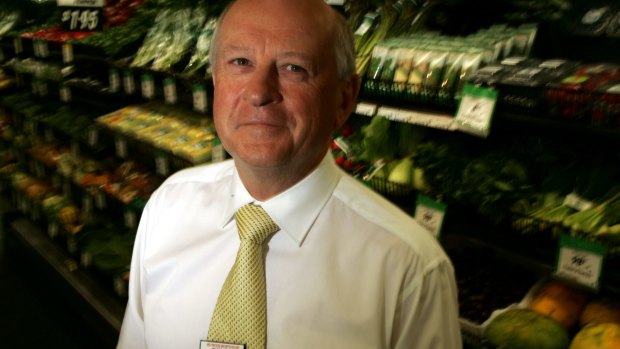 Former Woolworths chief Roger Corbett (pictured) has refused to comment on whether Brad Banducci is the right man to lead the Woolworths' turnaround.