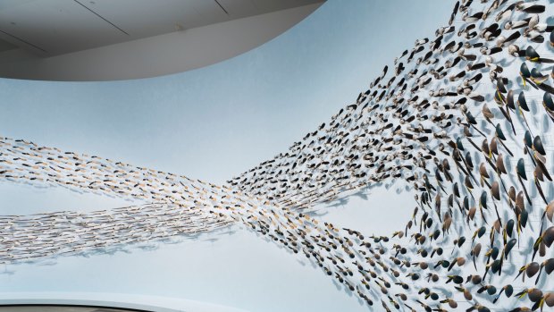 View of the installation (Untitled) giran, 2018 by Jonathan Jones.