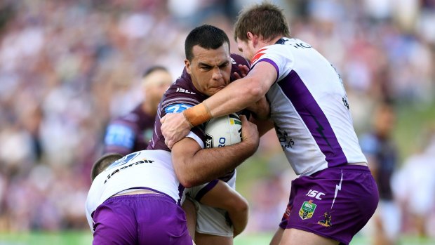 Temperature gauge: Manly's Lloyd Perrett will need to closely monitor his temperature before, during and after games this year.