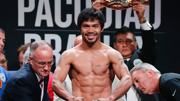 Drawcard: Manny Pacquiao could fill up Suncorp Stadium.