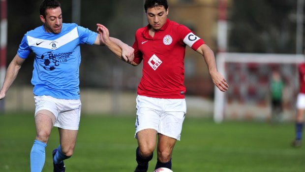 Former Canberra FC midfielder Ivan Pavlak (right) will make his FFA Cup debut for Hume City against the Brisbane Strikers on Wednesday night.