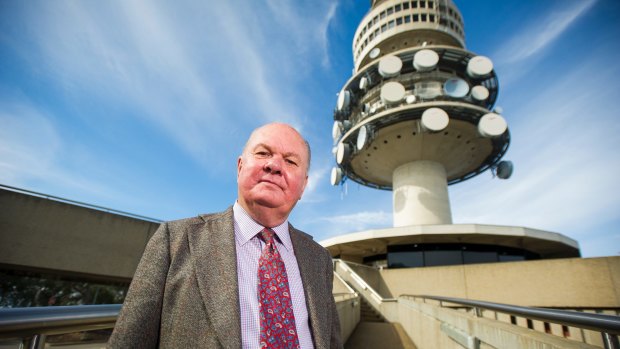Frank Tesseyman helped to installed fire protection systems at the Telstra Tower.