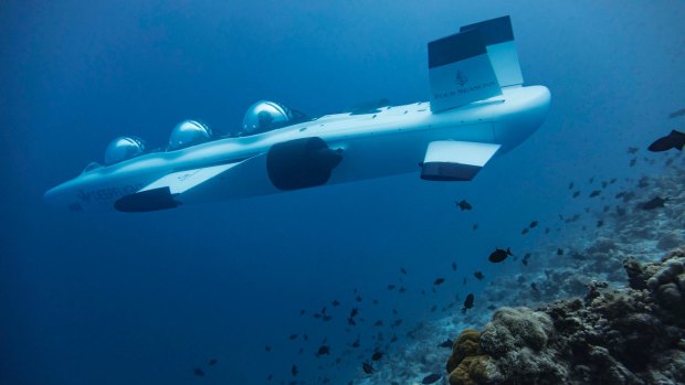 Landaa Giraavaru recently purchased the world's first three-person DeepFlight submarine, which takes passengers on a piloted sub-aquatic journey to a depth of 37 metres.