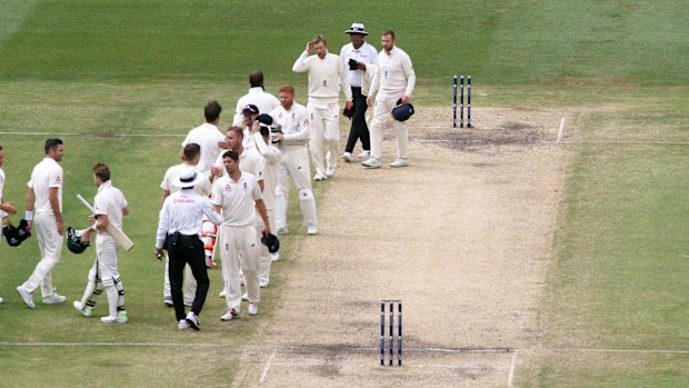 Lifeless: The MCG pitch was roundly criticised after the fourth Test.