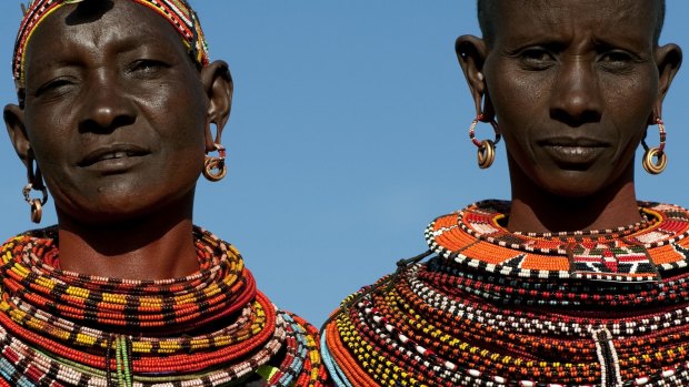 Samburu in traditional clothing.