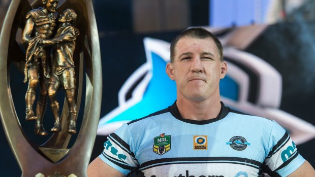 Ready to defend: Cronulla captain Paul Gallen is as competitive as ever.