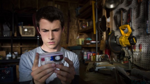 In the series, Clay Jensen finds cassette tapes left by dead teenager Hannah Baker.