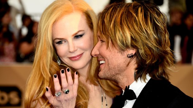 Nicole Kidman and Keith Urban arrive at the 22nd Annual Screen Actors Guild Awards at the Shrine Auditorium on January 30, 2016 in Los Angeles, California.