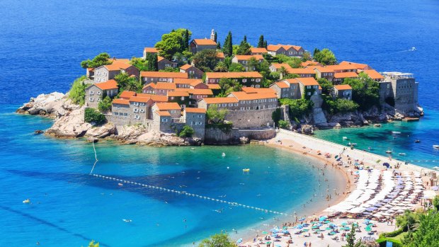 Sveti Stefan island in Budva, Montenegro. 