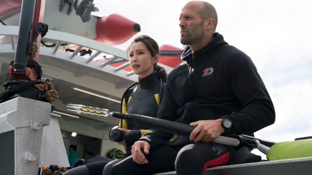 Li Bingbing, seen here with Jason Statham, is a key element in pitching <i>The Meg</i> to a Chinese audience.