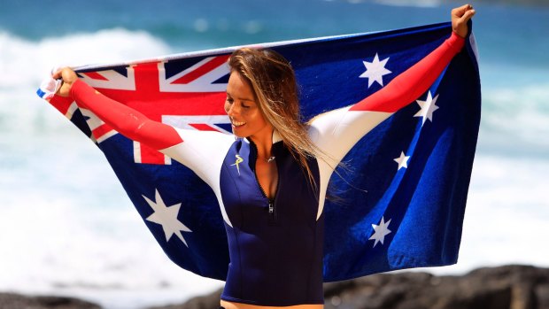 Professional surfer Sally Fitzgibbons