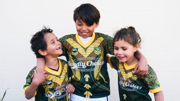 It's hoped a special Deadly Kangaroos jersey would help inspire Indigenous kids get health checks.