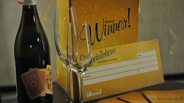 Bubbles and a novelty cheque are just two treats awaiting big winners.