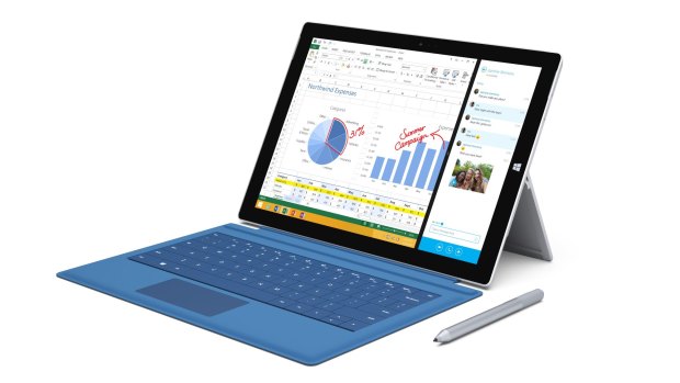 Handy stand: Microsoft's Surface Pro 3.
