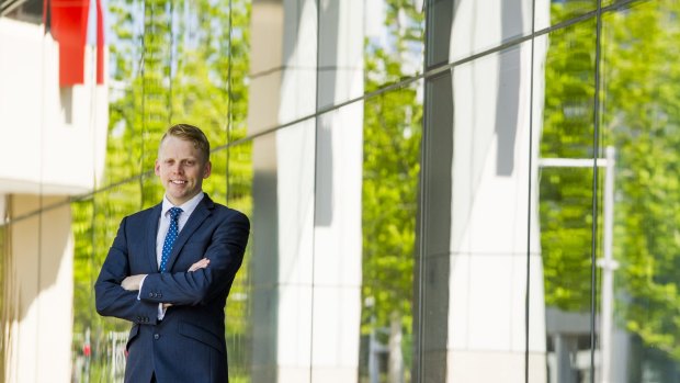 TOUGH MARKET:  Nick Symons  has landed a job as a solicitor but says he knows of many law graduates who are still looking for work.