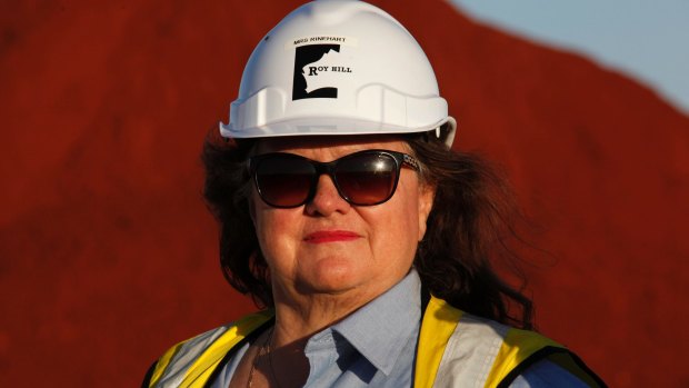 Gina Rinehart wants to see the first ore from the mine ready for loading by September.