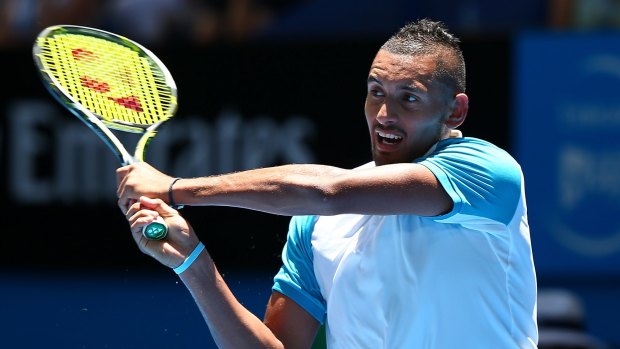 'I don't think Nick's put a foot wrong so far': Lleyton Hewitt on Nick Kyrgios, pictured.