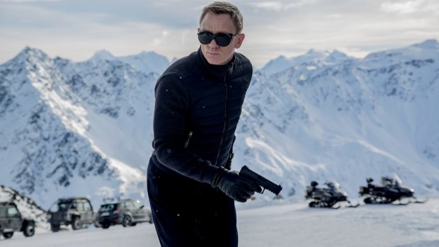 First image of Daniel Craig in 24th Bond film <i>Spectre</i>. 