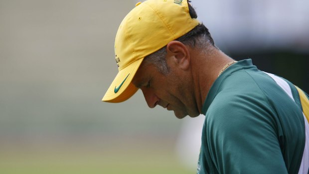 Then Socceroos coach Arnold at the Asian Cup in 2007.