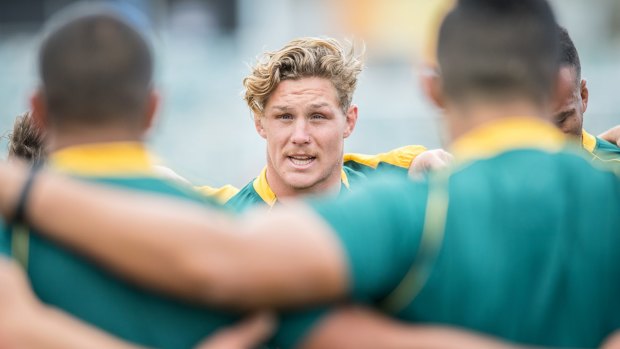 Bonding experience: Wallabies skipper Michael Hooper says going to training has become more enjoyable as the year has gone on.