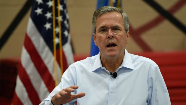 Jeb Bush campaigning in Nevada on Saturday. 