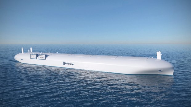 A concept for a remote controlled ship by Rolls-Royce.