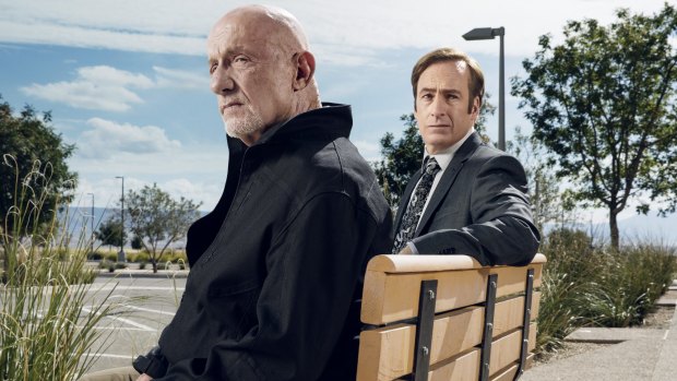Banks and Bob Odenkirk in Better Call Saul.