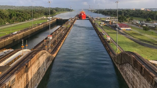 On June 26, 2016, the Cosco Shipping Panama container ship became the first vessel to use the new Panama Canal locks, paying the tidy sum of $US575,545 ($A736,294) for the privilege.