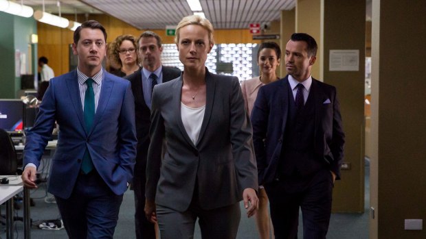 Dusseldorp in the TV legal drama <i>Janet King</i>. The character is "all-consuming", she says.