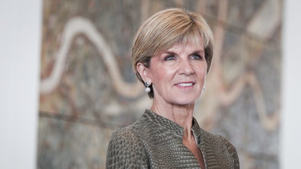 Foreign Affairs Minister Julie Bishop