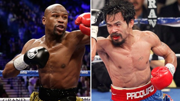Ready to rumble: Floyd Mayweather and Manny Pacquiao will fight in Las Vegas on May 2.