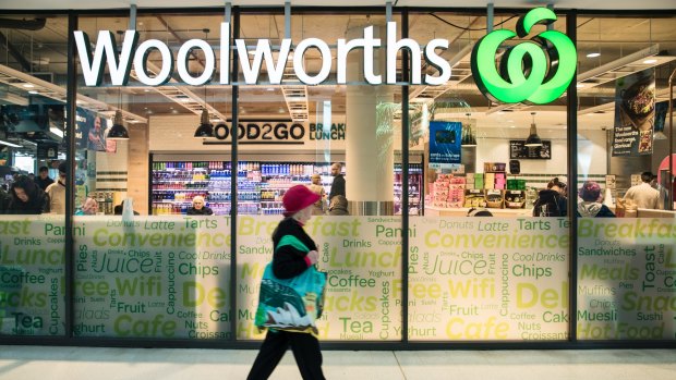 Comparable sales at Woolworths grew 4.9 per cent. 