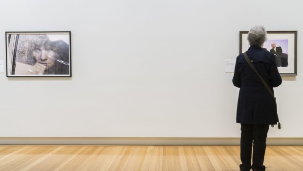 The gap left on the wall after National Portrait Gallery staff removed a portrait of Indonesian President Joko Widodo.