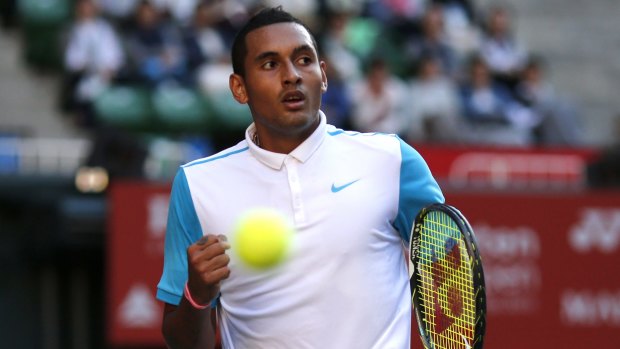 Torrid tournament: Nick Kyrgios received a warning for an obscenity.