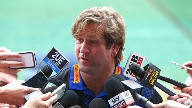 Warning heeded: Des Hasler is the first coach to breach the NRL's new rules on criticising referees.
