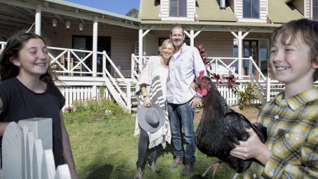 Dean and Sally Lewis, with their children Bronte and Dan, have been buying and renovating houses for 25 years. 