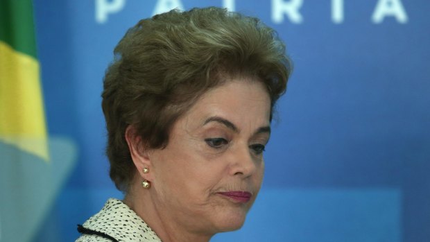 Brazil's President Dilma Rousseff arrives at a news conference in Brasilia, Brazil, on Friday. 